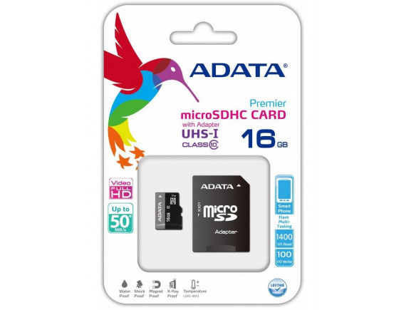 ADATA microSDHC UHS-I Class 10, 16GB - ADATA336779 ()