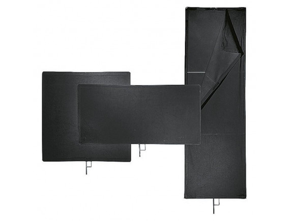 Avenger Senčilo s črno tkanino z okvirjem - AVEI1024 (120x120cm)
