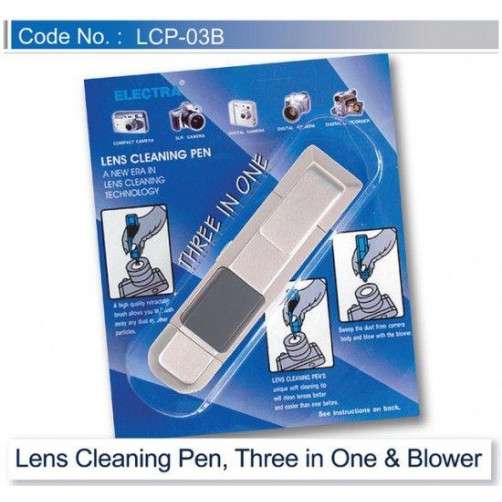 ELECTRA Lens cleaning pen 3v1 & blower - ELECTRALCP03B ()