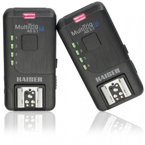 Kaiser wireless trigger set MultiTrig AS 5.1 - KAISER7001 (sprejemnik + oddajnik proženje HotShoe in studijsk)