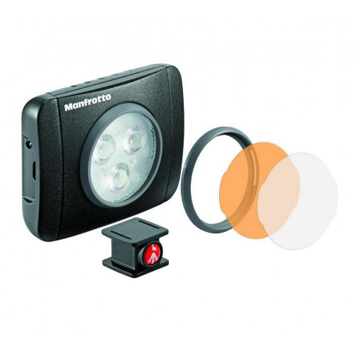 Manfrotto Lumimuse 3 LED light - MLUMIEPL-BK (220lux-1m, 5600K, CRI 92, 3 stop.dimer)