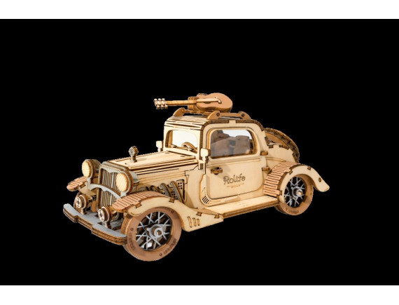 Robotime 3D Puzzle - Model vintage avto, Lesena 3D sestavljanka 3D-TG504