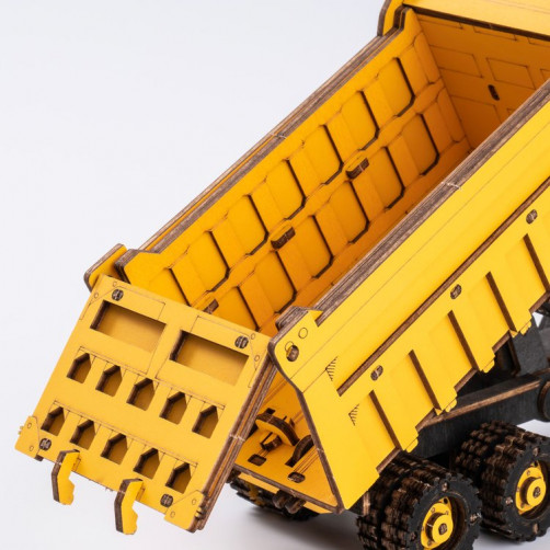 Robotime 3D Puzzle - Model tovornjak (kiper), Lesena 3D sestavljanka 3D-TG603K