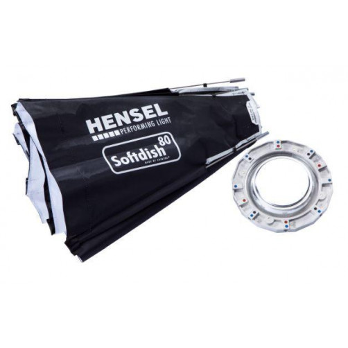 Hensel Softdish 80, zložljiv, Beauty Dish, - HENSE31808280 (bela notranjost, zunanji difuzor,)