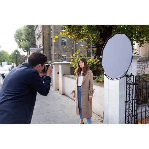 Manfrotto HaloCompact ODBOJNIK 82cm Srebrn/Bel - MANLR3300