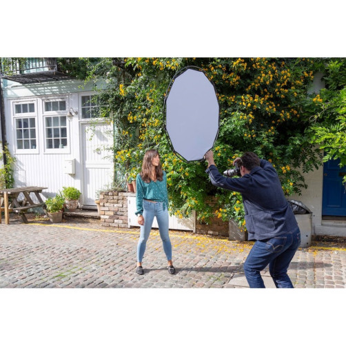 Manfrotto HaloCompact ODBOJNIK 82cm Srebrn/Bel - MANLR3300