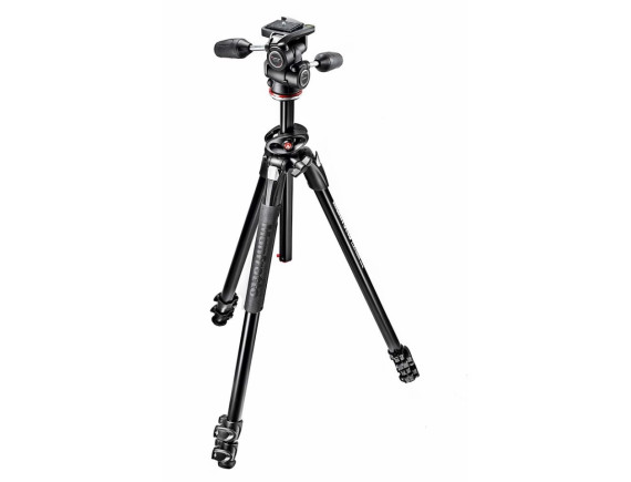 Manfrotto 290 DUAL ALU FOTO STOJALO in 3 WAY glava z RC2 Quick release MH804-3W, ČRN - MK290DUA3-3W