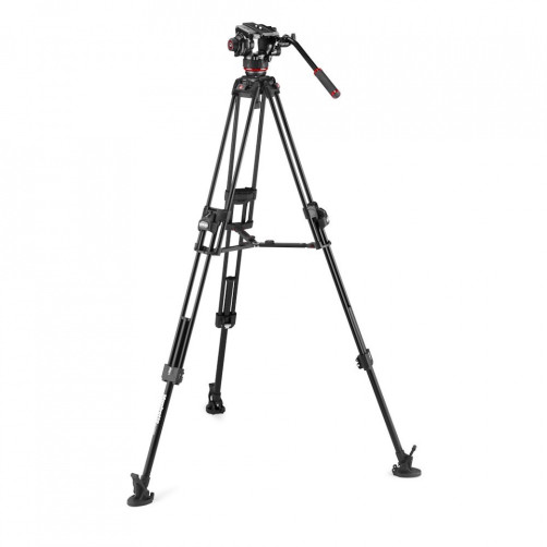 Manfrotto 504x Fluid video glava + 645 Fast Twin Alu video stojalo - MVK504XTWINFA