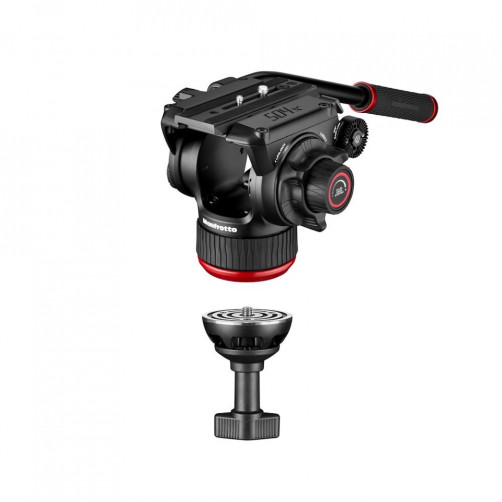Manfrotto 504x Fluid video glava + 645 Fast Twin Alu video stojalo - MVK504XTWINFA