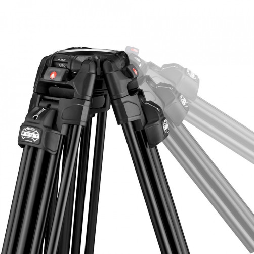 Manfrotto 504x Fluid video glava + 645 Fast Twin Alu video stojalo - MVK504XTWINFA