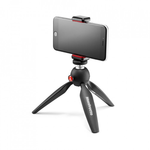 Manfrotto PIXI MINI stojalo z nosilcem - MKPIXICLAMP-BK (za telefon-črn)