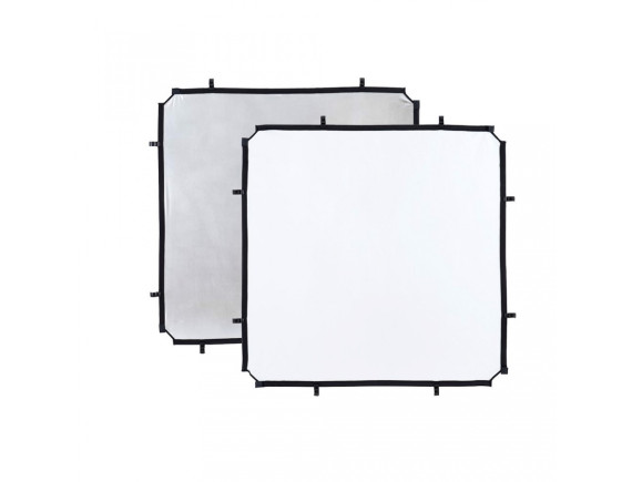 Manfrotto SKYLITE Rapid odbojnik prevleka 1,1x1,1m srebrn/bel - MANLR81131R