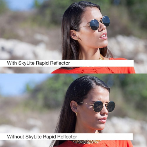 Manfrotto SKYLITE Rapid odbojnik prevleka 1,1x1,1m srebrn/bel - MANLR81131R