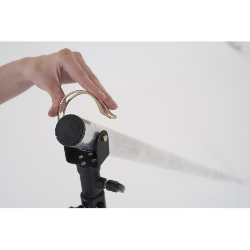Manfrotto  stojalo za fotografsko ozadje LB1142 + papirnato studijsko ozadje 3,55 x 30 m  Smoke sivo - LB1142-CO439