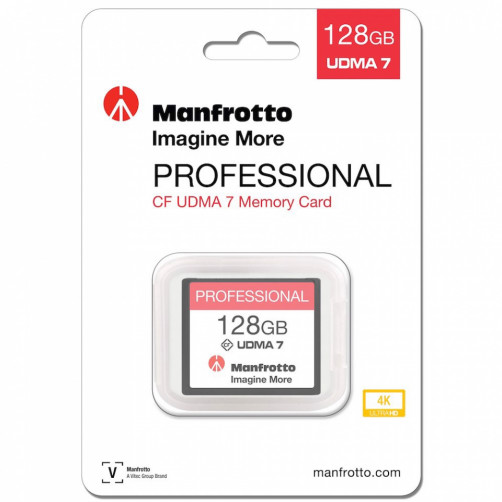 Manfrotto Professional, 128GB, UDMA 7, 160MB/s, Compact Flash SPOMINSKA KARTICA (MANPROCF128) + GRATIS ČITALEC (MANPROCF128)
