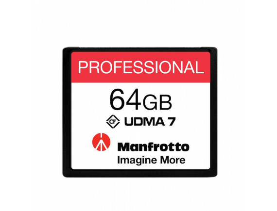 Manfrotto Professional, 64GB, UDMA 7, 160MB/s, Compact Flash SPOMINSKA KARTICA (MANPROCF64) + GRATIS ČITALEC