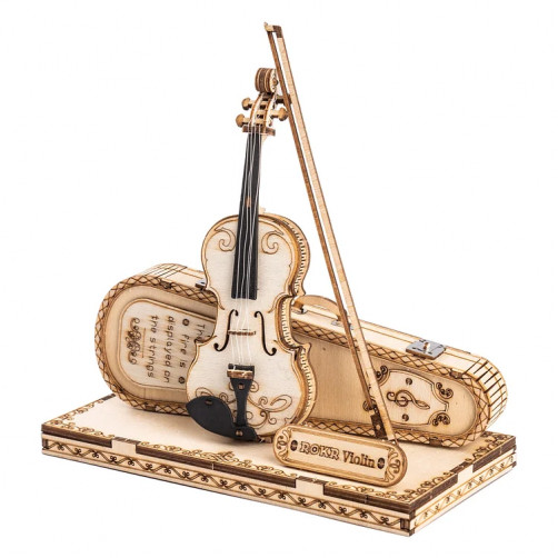 Robotime 3D Puzzle - Model Violina Capriccio, Lesena 3D sestavljanka 3D-TG604K