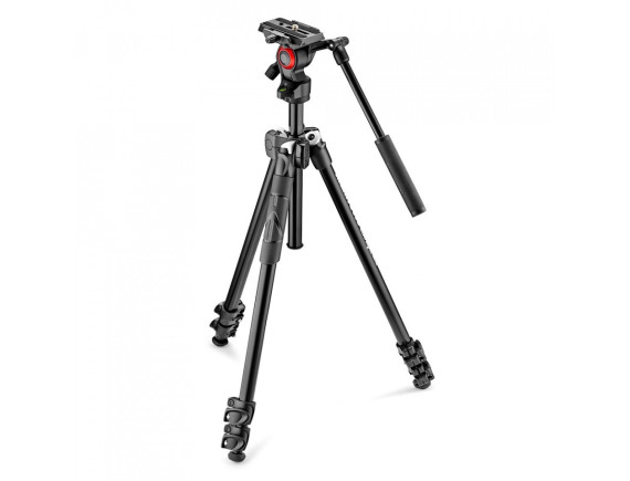 Manfrotto 290 LIGHT ALU foto stojalo z video fluid glavo Befree LIVE - MK290LTA3-V