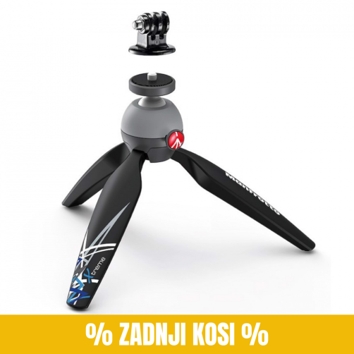 Manfrotto PIXI MINI stojalo z nosilcem za  akcijske kamere - MKPIXIEX-BK