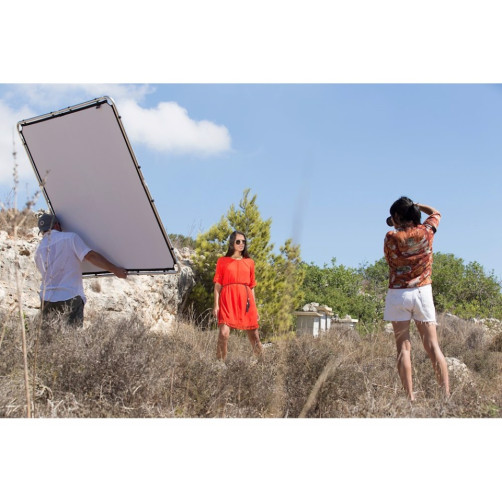 Manfrotto SKYLITE Rapid odbojnik 1,5x1,5m črn/bel - MANLR81521R