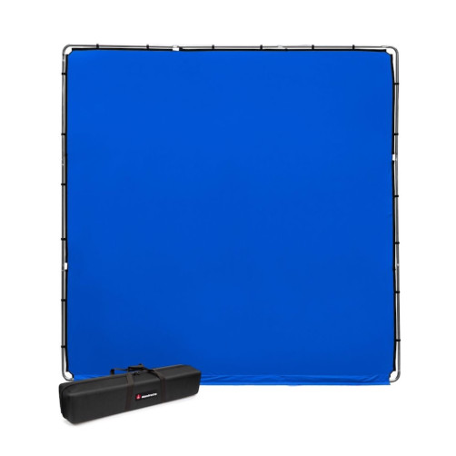 Manfrotto StudioLink ChromaKey Blue Screen kit zložljivo ozadje 3x3m - MANLR83352