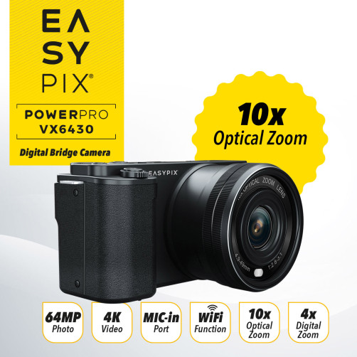 PowerPro VX6430 WiFi Bridge fotoaparat - EASYPIX20204 - BREZPLAČNO priloženo stojalo IN330G