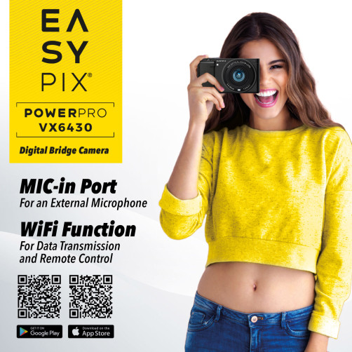 PowerPro VX6430 WiFi Bridge fotoaparat - EASYPIX20204 - BREZPLAČNO priloženo stojalo IN330G