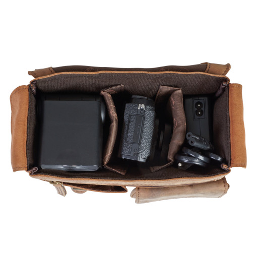 Kalahari KAAMA LS-30 – Usnjena foto torba - BIG440530