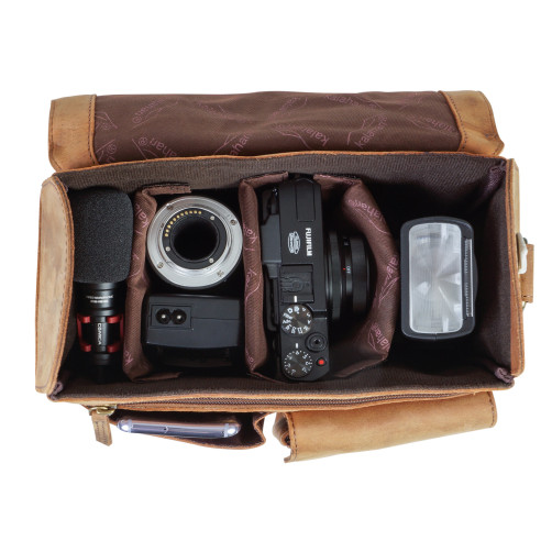 Kalahari KAAMA LS-31 – Usnjena foto torba - BIG440531