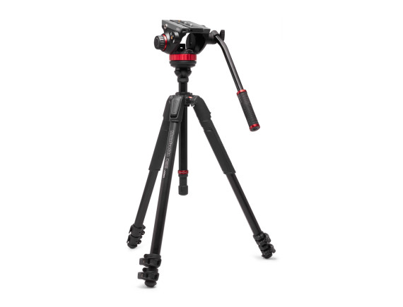 Manfrotto 502 Fluid Video Head Flat Base z 055 Video stojalom - MVK502055XPRO3V