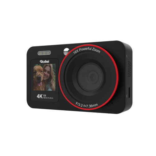 Rollei Compactline Dual Screen | 64 MP digital camera with 4K - ROLLEI12030