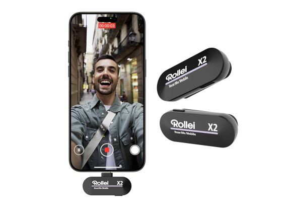 Rollei Rollei Hear:Me Mobile X2 – dvojni brezžični mini lavalier mikrofon - ROLLEI28713