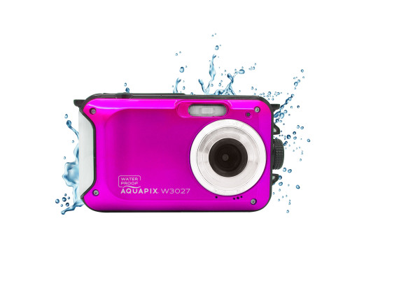 Aquapix podvodni digitalni fotoaparat W3027 WAVE pink - EASYPIX10033