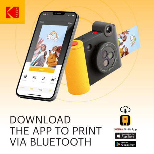 KODAK Smile+ Wireless Digital Instant Print Camera with Effect-changing Lens - RODSMPCAMBK
