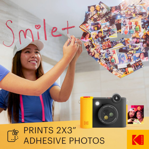 KODAK Smile+ Wireless Digital Instant Print Camera with Effect-changing Lens - RODSMPCAMBK