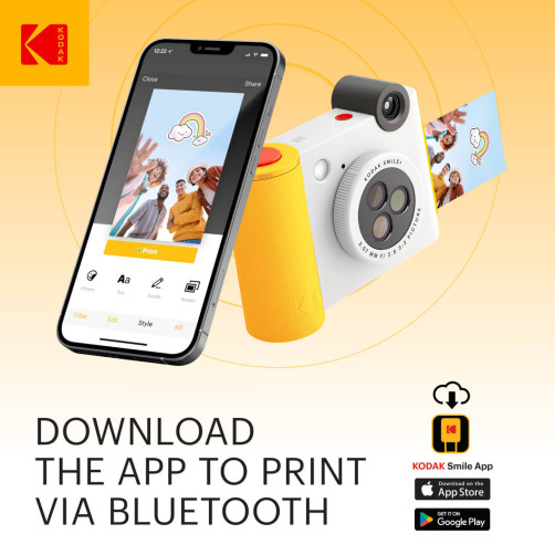 KODAK Smile+ Wireless Digital Instant Print Camera with Effect-changing Lens - RODSMPCAMW