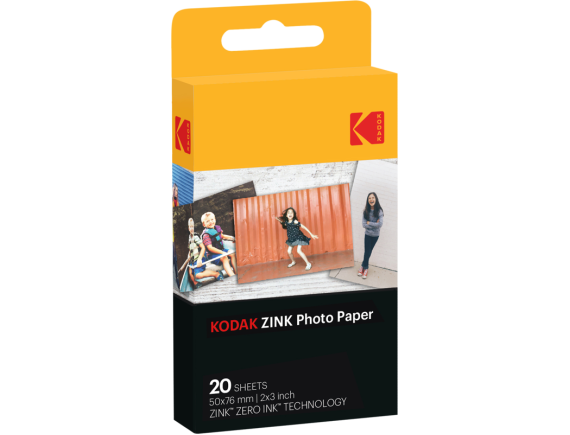 KODAK ZINK Paper 2x3" 20 Pack – fotopapir za instant fotoaparate in tiskalnike - RODZ2X320