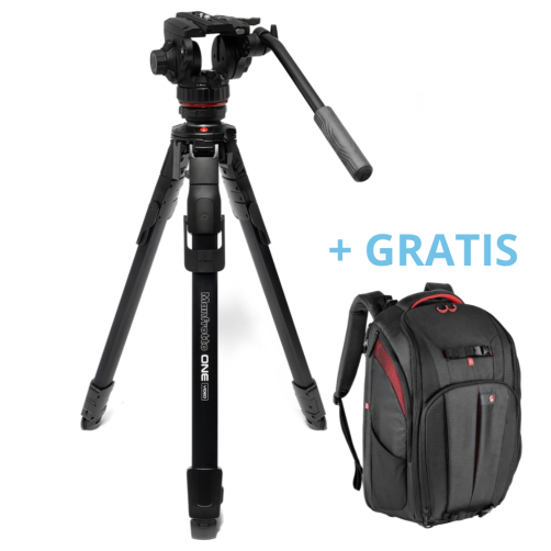 Manfrotto ONE alu video stativ s fluidno video glavo 502X - MKONEVA-502X