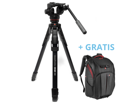Manfrotto ONE alu video stativ s fluidno video glavo 502X - MKONEVA-502X