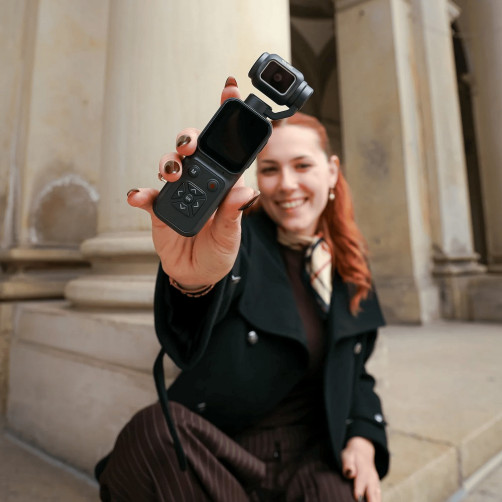 Rollei Pocket Cam – žepna kamera za vlog in selfije črna - ROLLEI40566