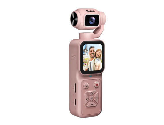 Rollei Pocket Cam – žepna kamera za vlog in selfije roza - ROLLEI40572