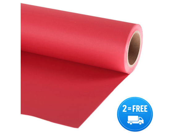 Manfrotto papirnato studijsko ozadje Red 2,72x11m - LP9008