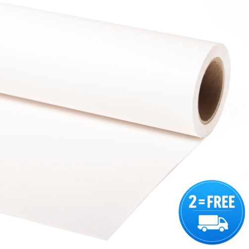 Manfrotto papirnato studijsko ozadje White 2,72x11m - LP9050