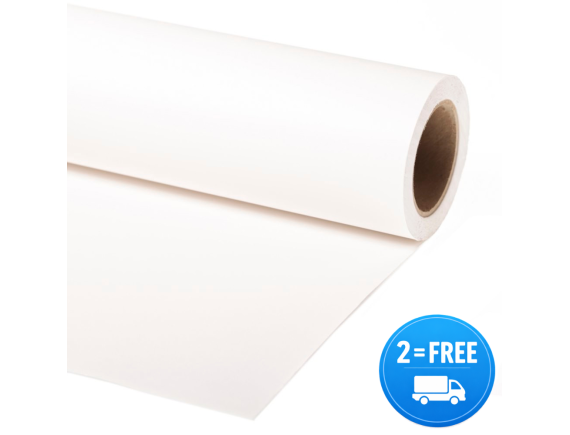 Manfrotto papirnato studijsko ozadje White 2,72x11m - LP9050