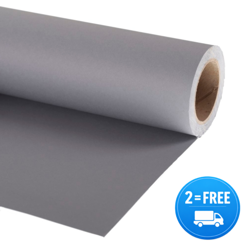 Manfrotto papirnato studijsko ozadje Pewter 2,72x11m - LP9060