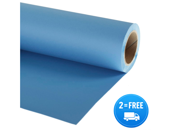Manfrotto papirnato studijsko ozadje Regal Blue 2,72x11m - LP9065
