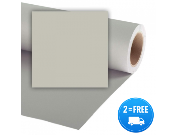 Colorama papirnato studijsko ozadje PLATINUM SIVA 2,72x11m - foto ozadje - CO181