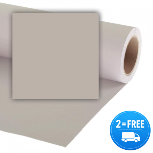 Colorama papirnato studijsko ozadje STEEL GREY 2,72x11m - foto ozadje - CO1103