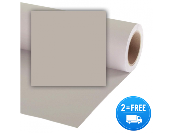 Colorama papirnato studijsko ozadje STEEL GREY 2,72x11m - foto ozadje - CO1103