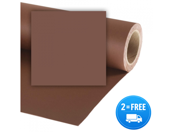Colorama papirnato studijsko ozadje PEAT BROWN 2,72x11m - foto ozadje - CO180